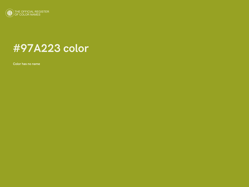 #97A223 color image