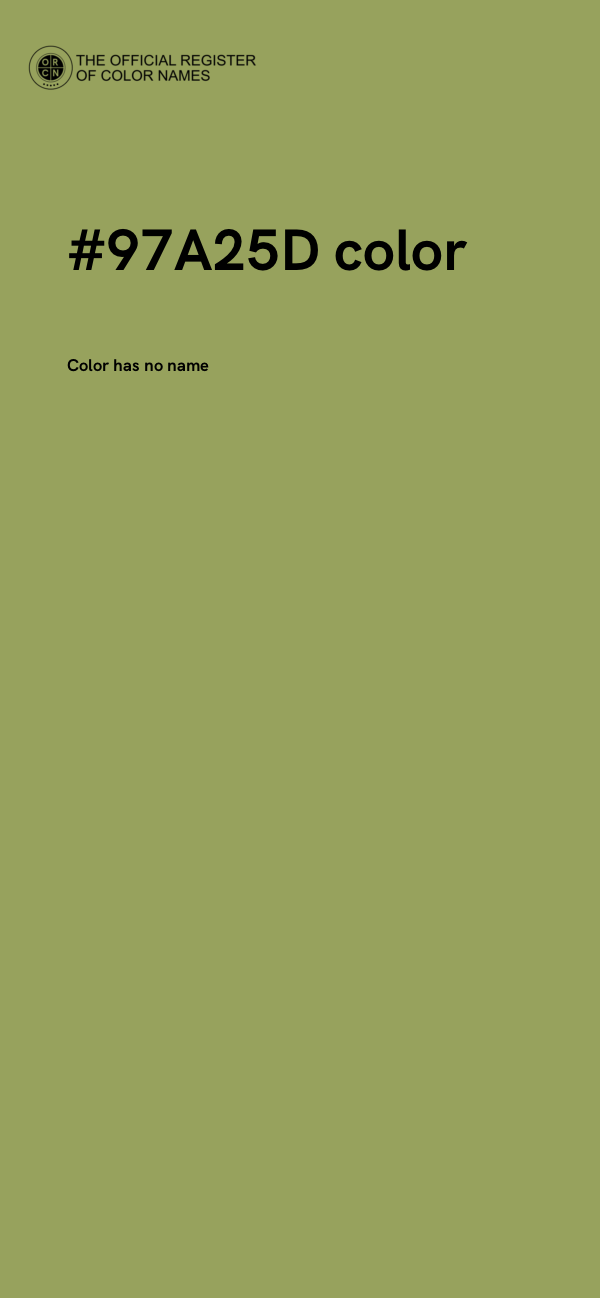 #97A25D color image