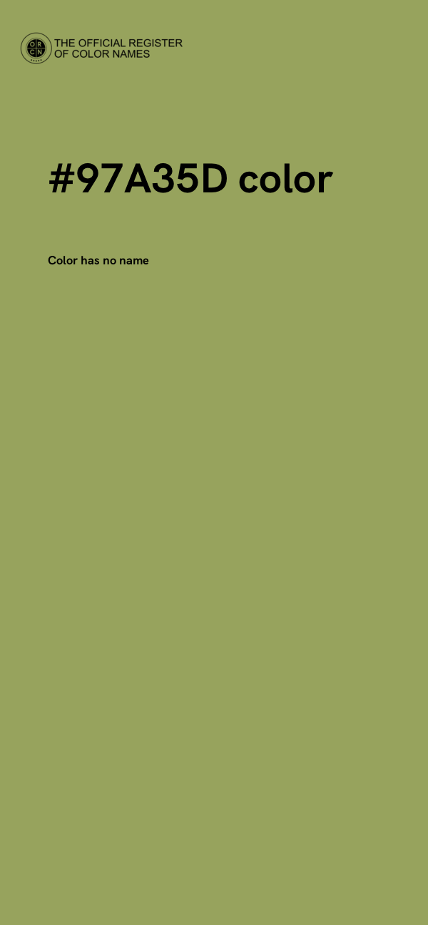 #97A35D color image