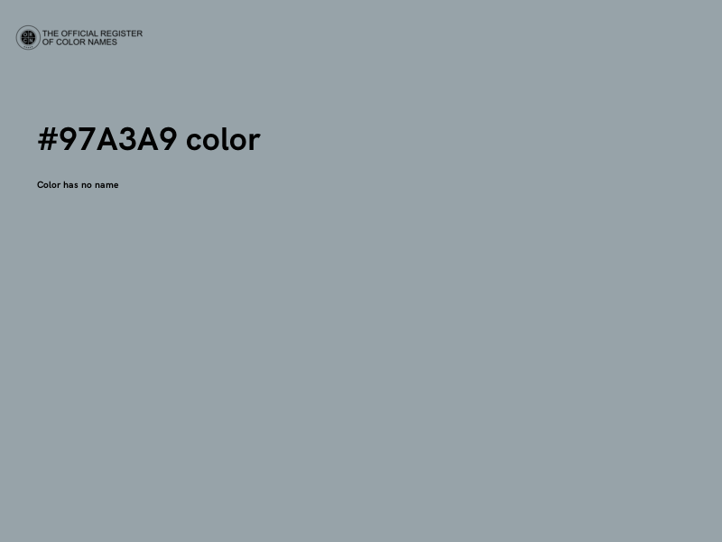 #97A3A9 color image