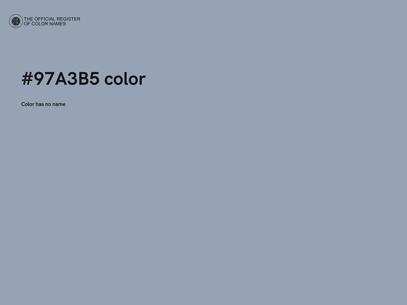 #97A3B5 color image