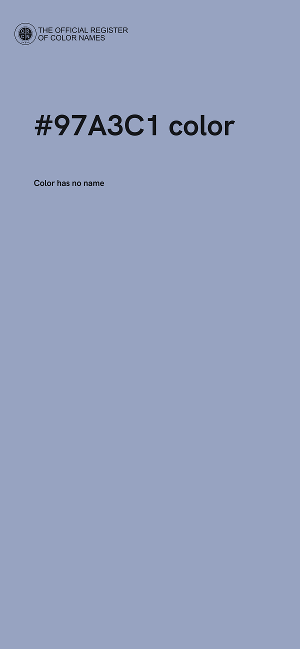 #97A3C1 color image