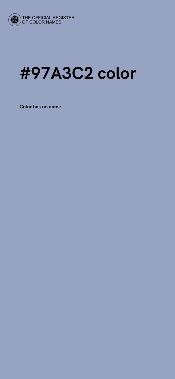 #97A3C2 color image
