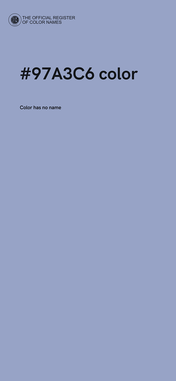 #97A3C6 color image