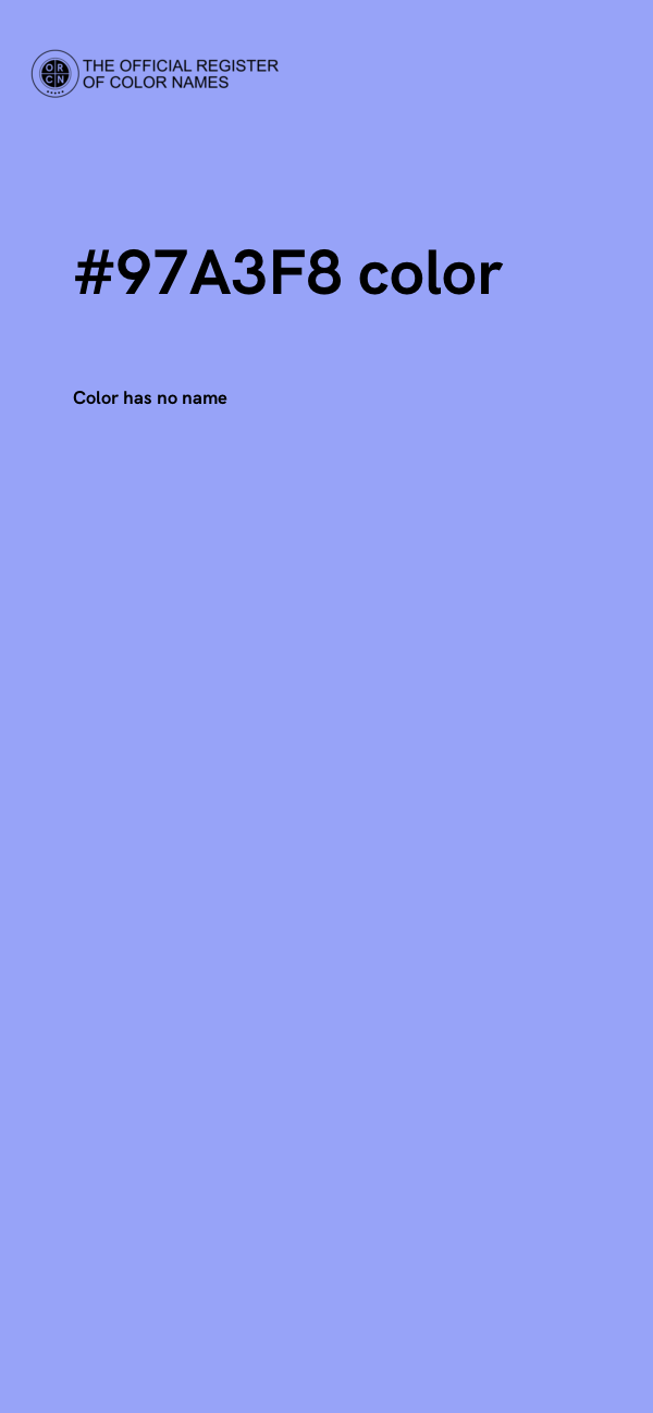 #97A3F8 color image