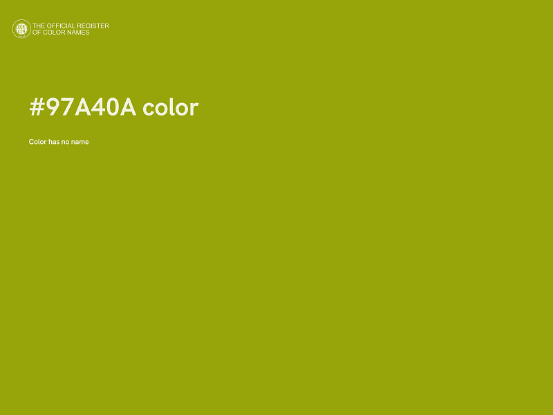 #97A40A color image