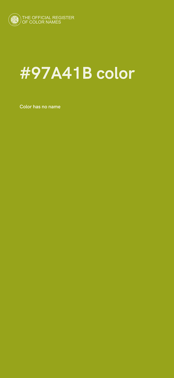 #97A41B color image