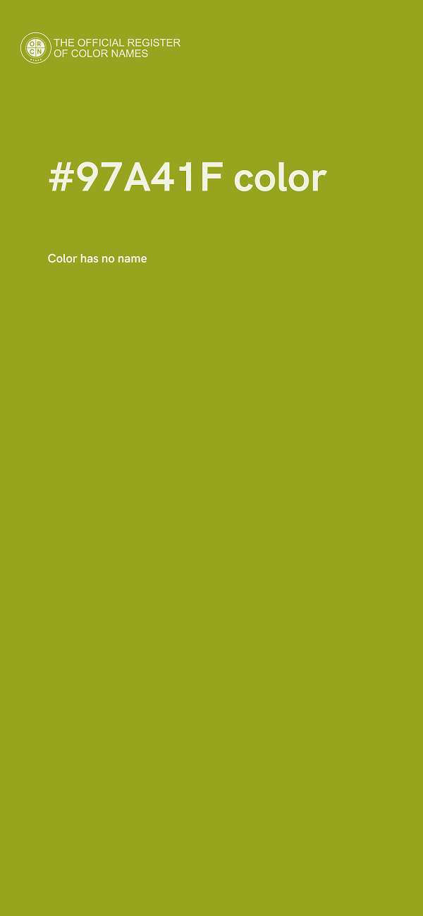 #97A41F color image