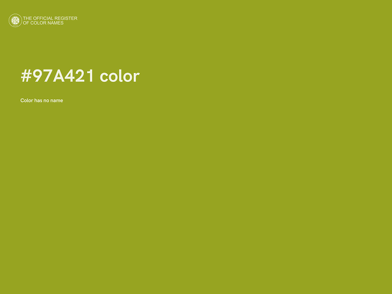 #97A421 color image
