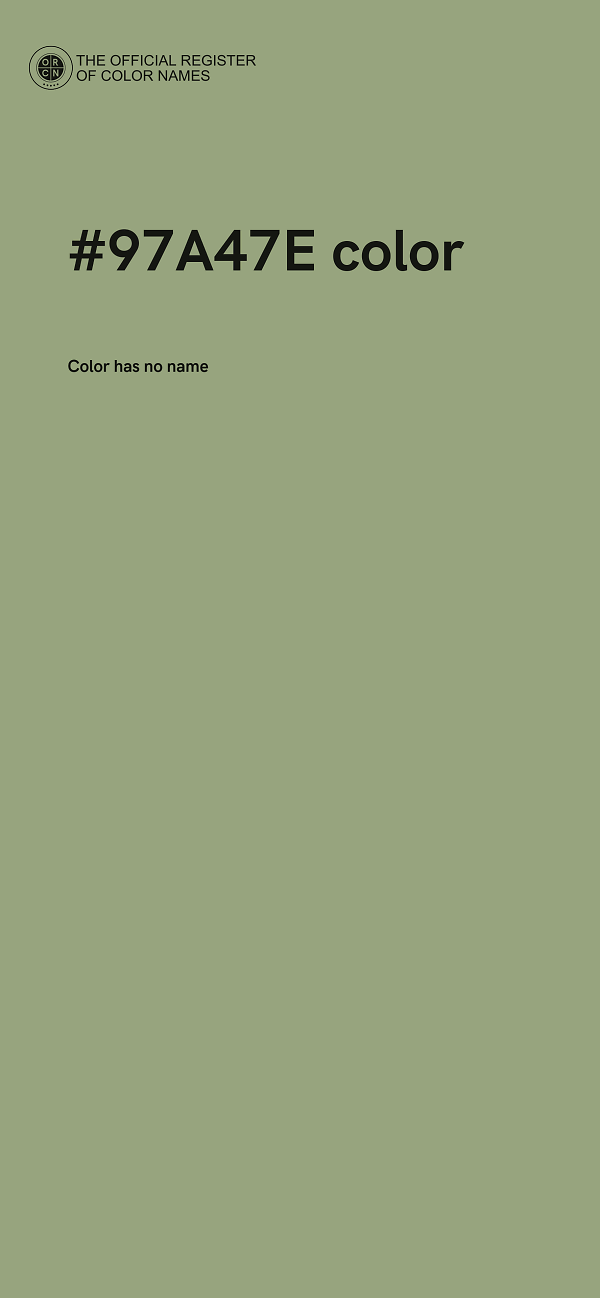 #97A47E color image