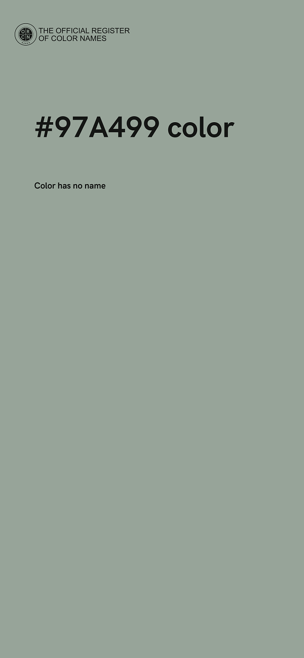#97A499 color image
