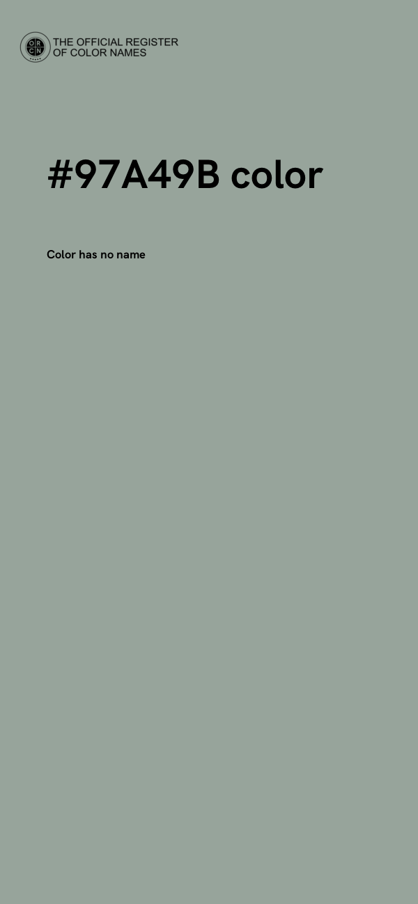 #97A49B color image