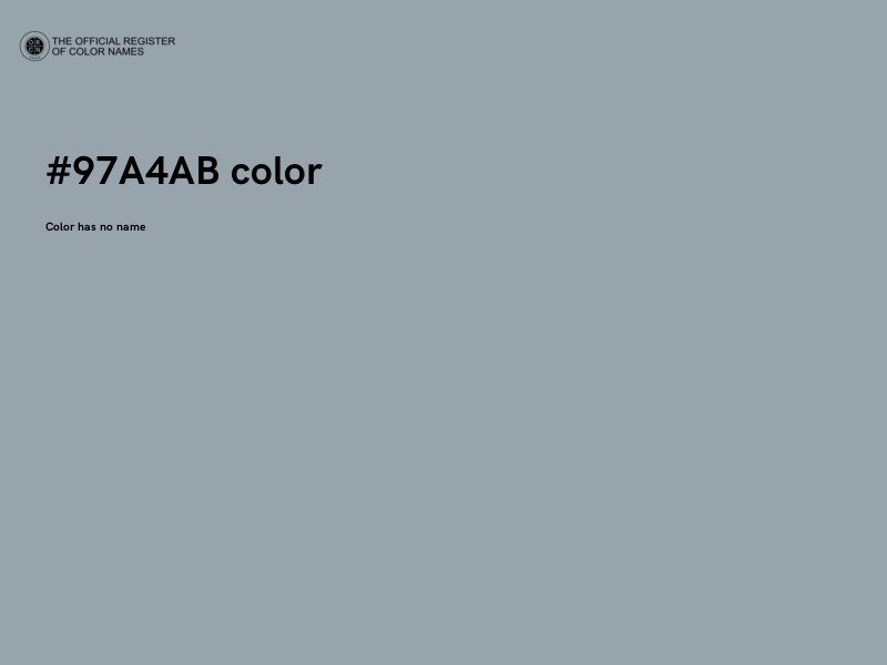 #97A4AB color image