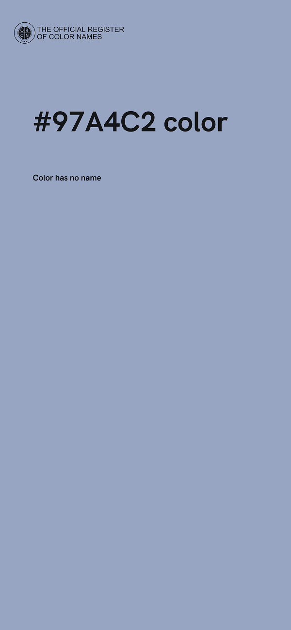 #97A4C2 color image