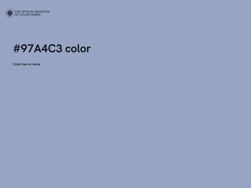 #97A4C3 color image