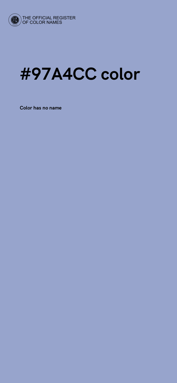 #97A4CC color image