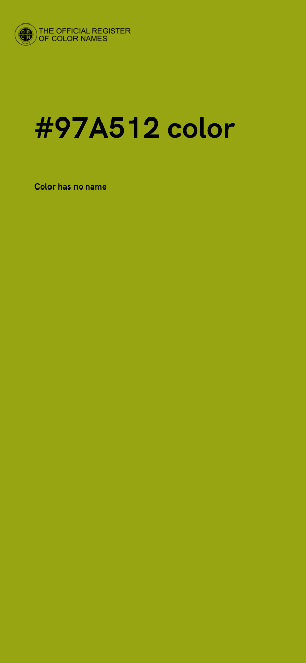#97A512 color image