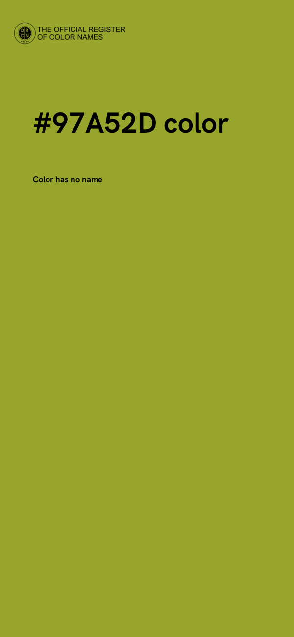 #97A52D color image