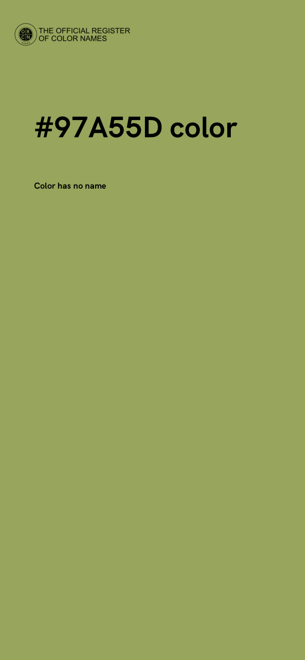 #97A55D color image