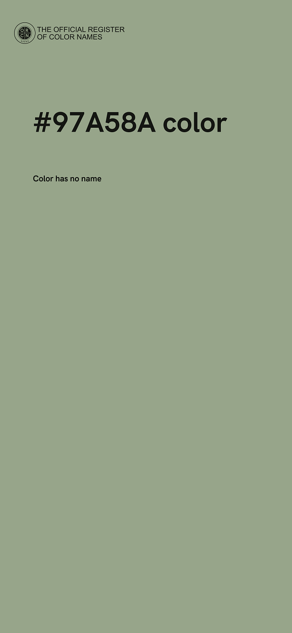 #97A58A color image
