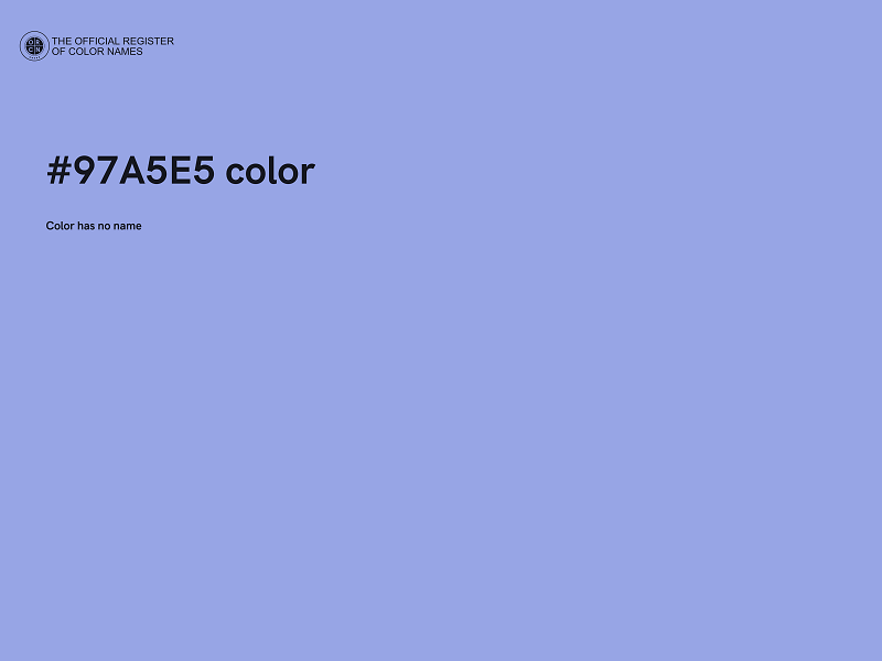 #97A5E5 color image