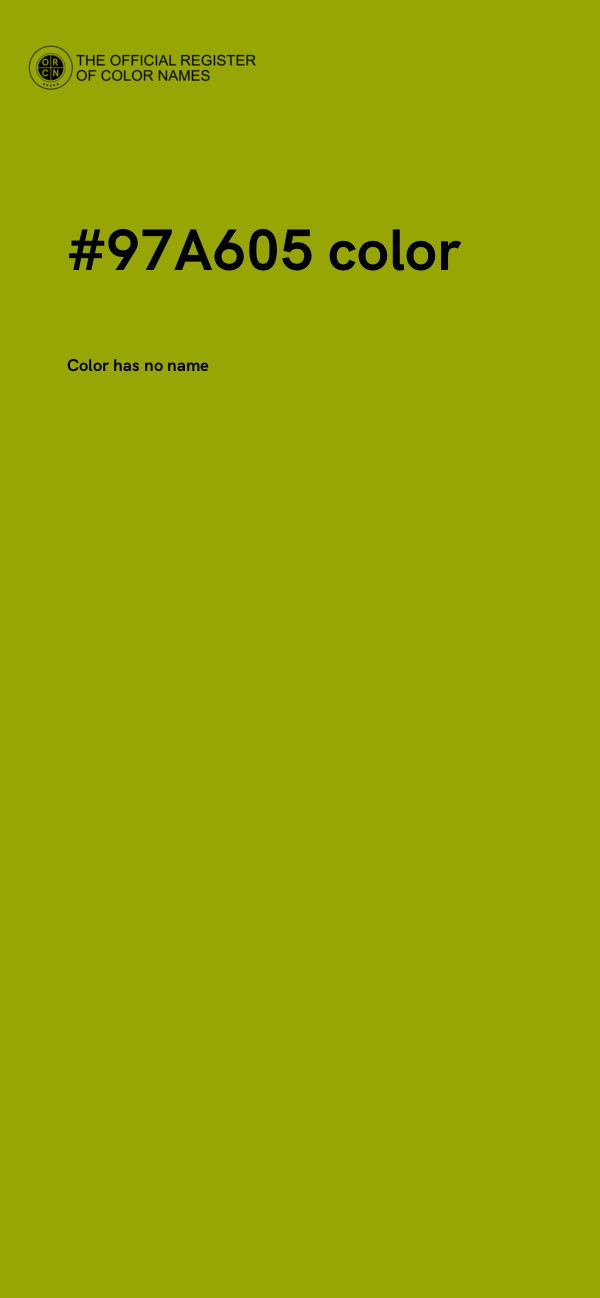 #97A605 color image