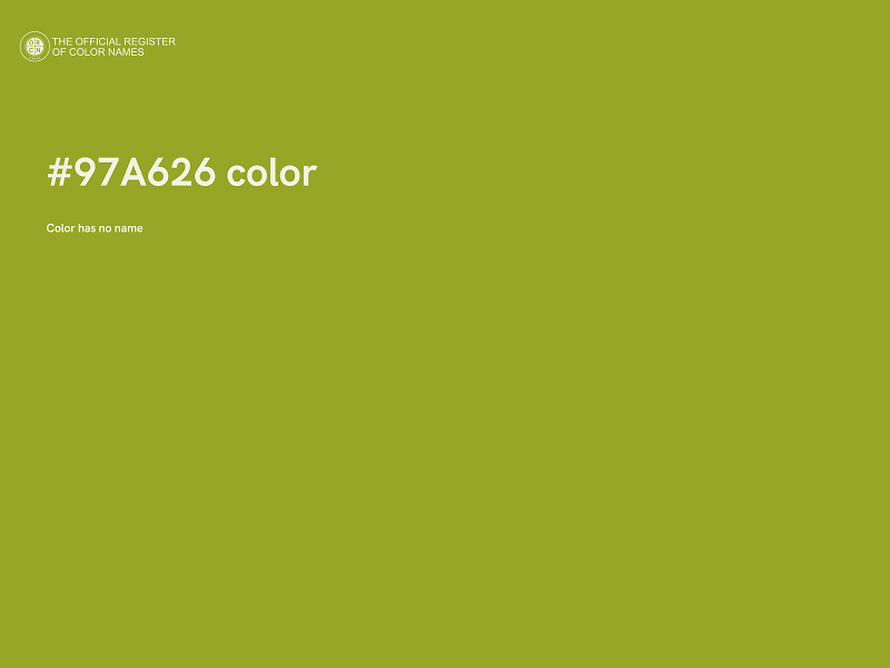 #97A626 color image