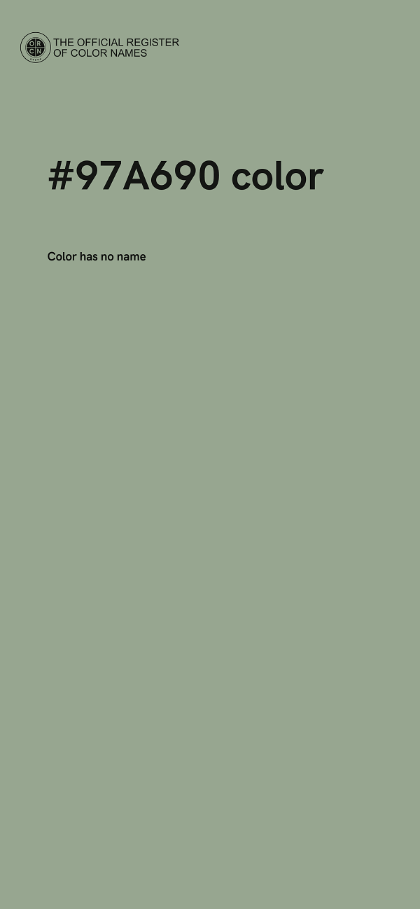#97A690 color image