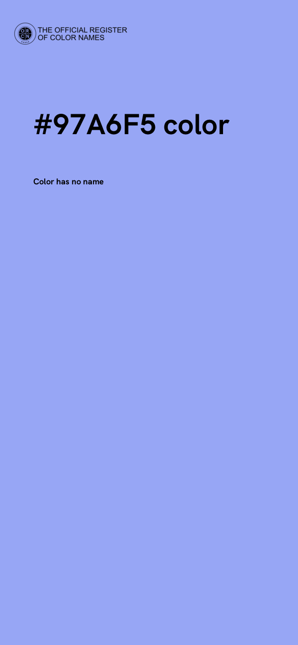 #97A6F5 color image