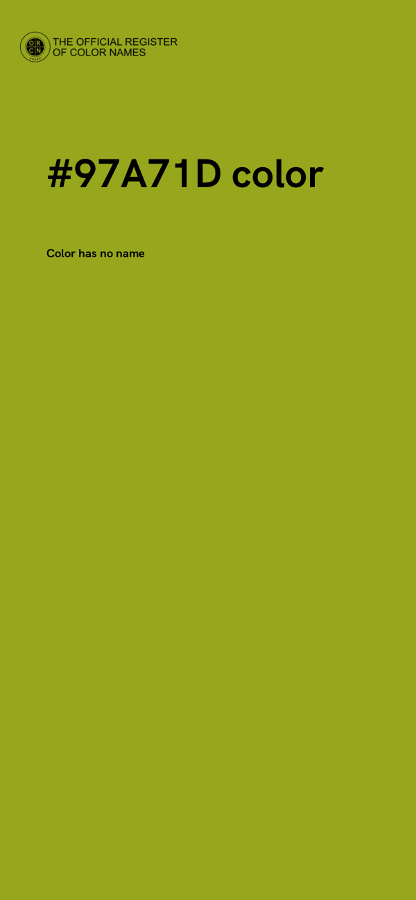 #97A71D color image