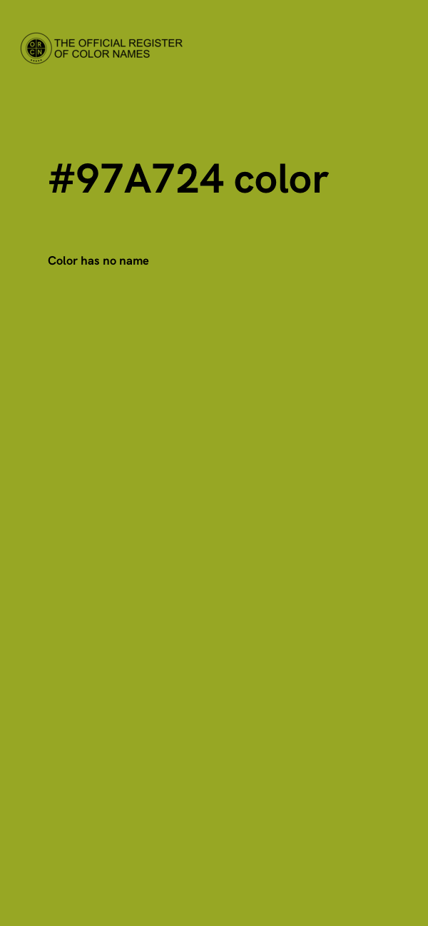 #97A724 color image