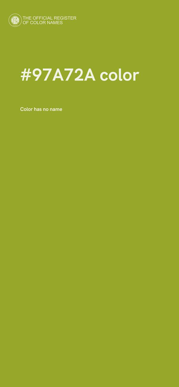 #97A72A color image