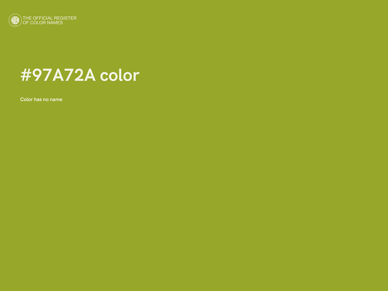 #97A72A color image