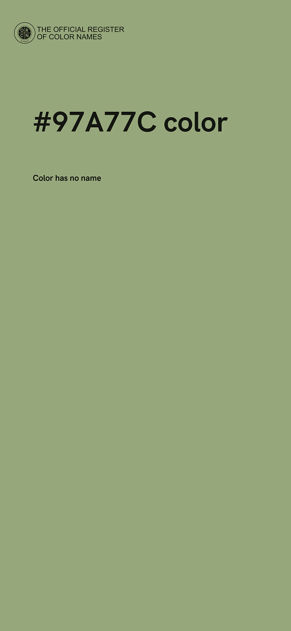 #97A77C color image