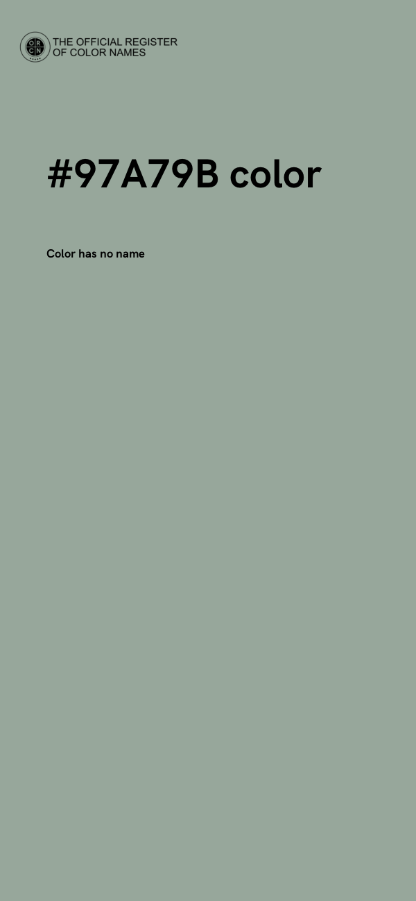 #97A79B color image