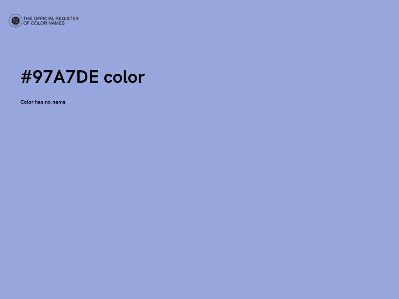 #97A7DE color image
