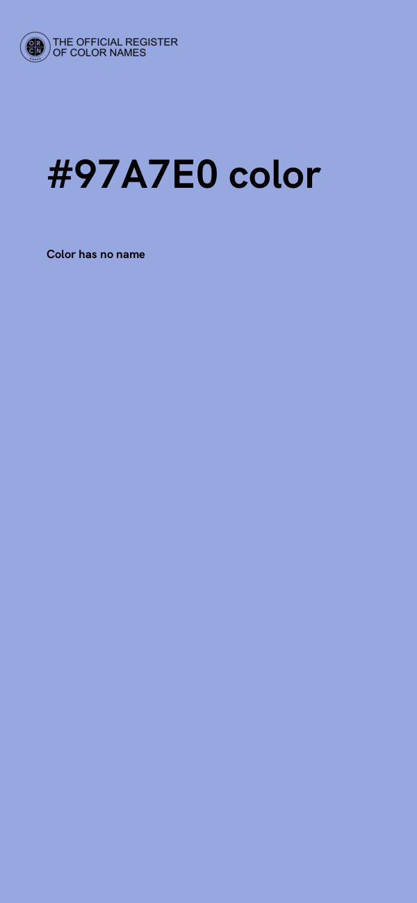 #97A7E0 color image