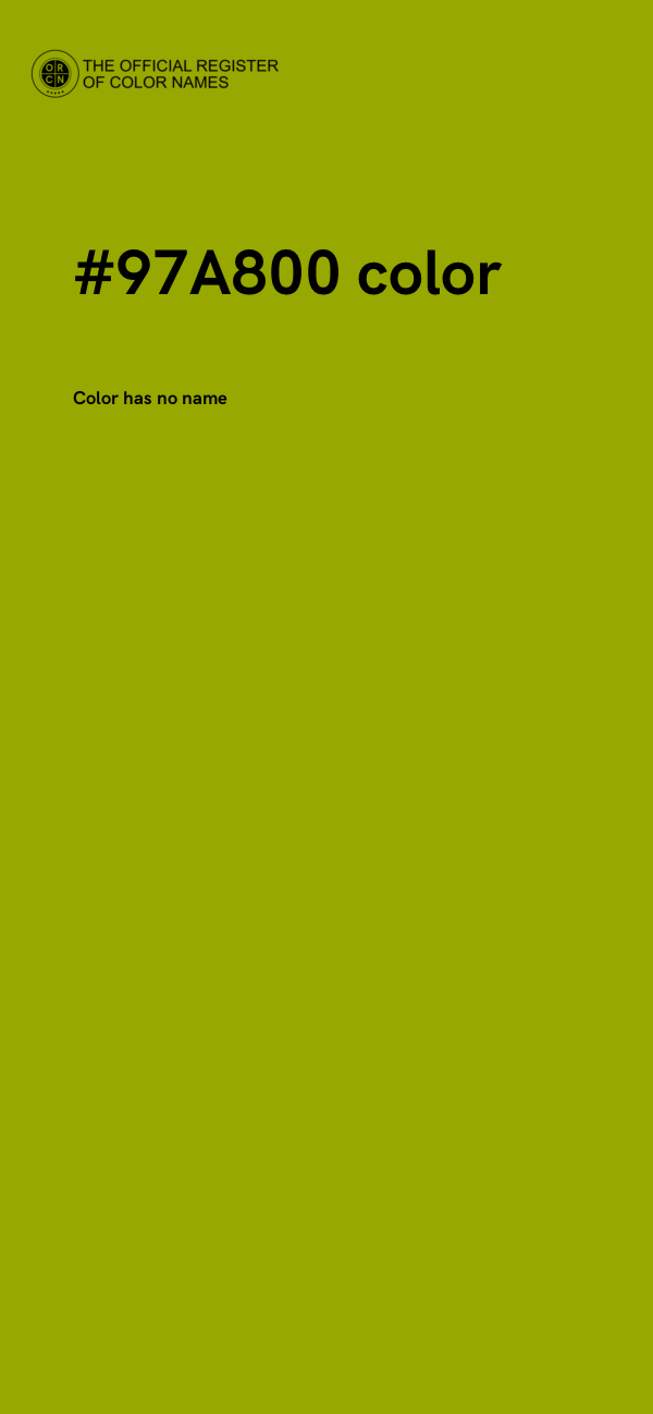 #97A800 color image