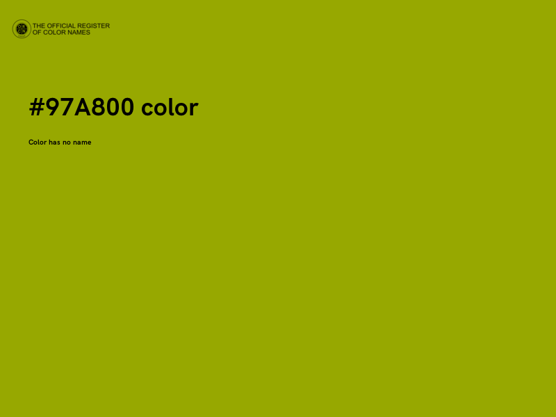 #97A800 color image