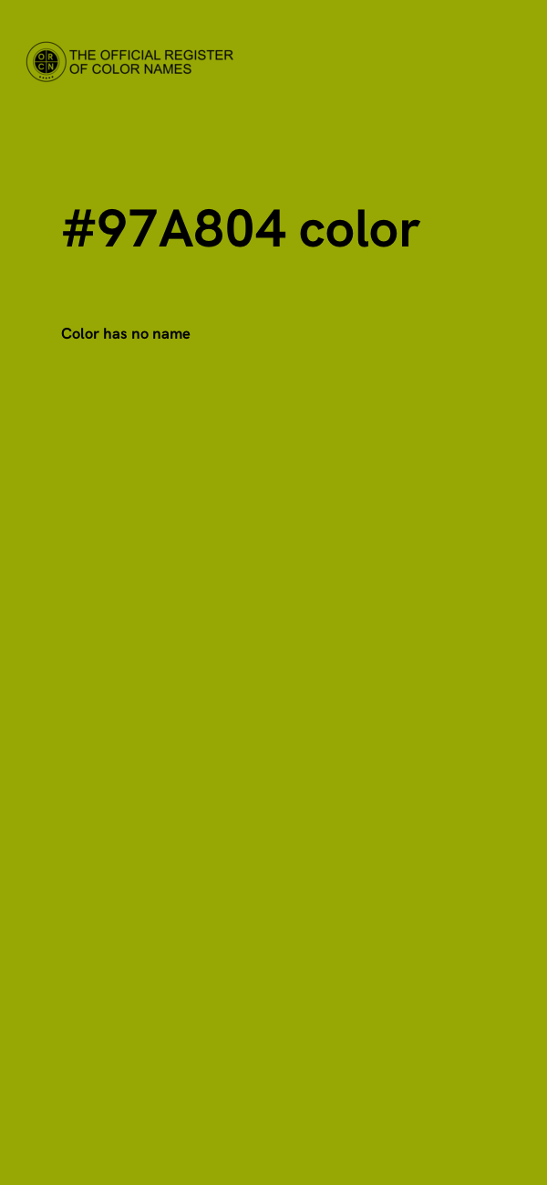 #97A804 color image