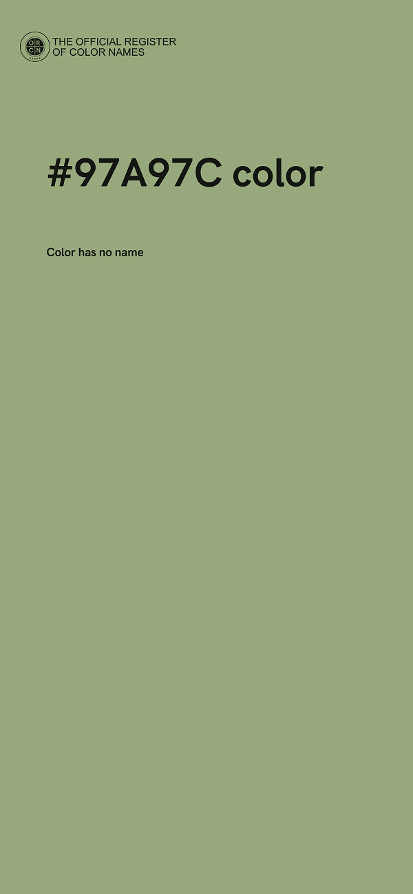 #97A97C color image