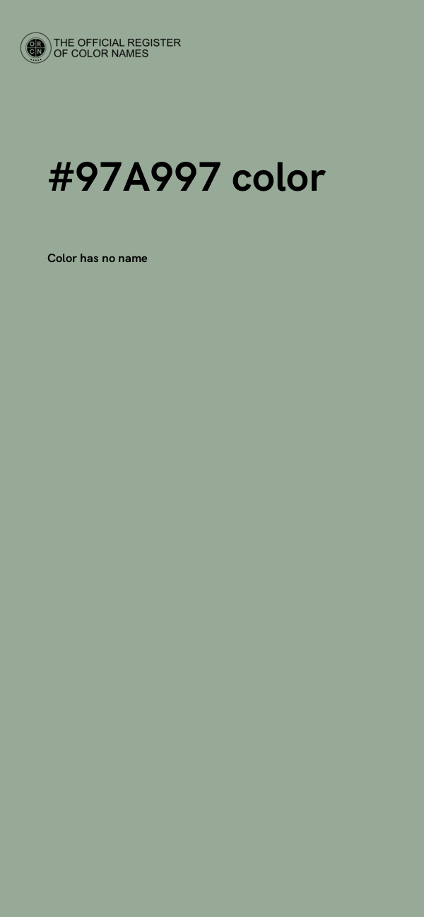 #97A997 color image