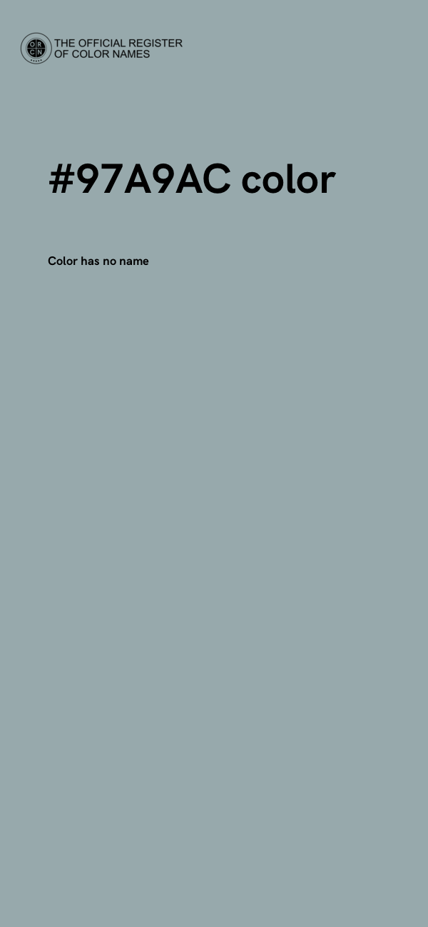 #97A9AC color image