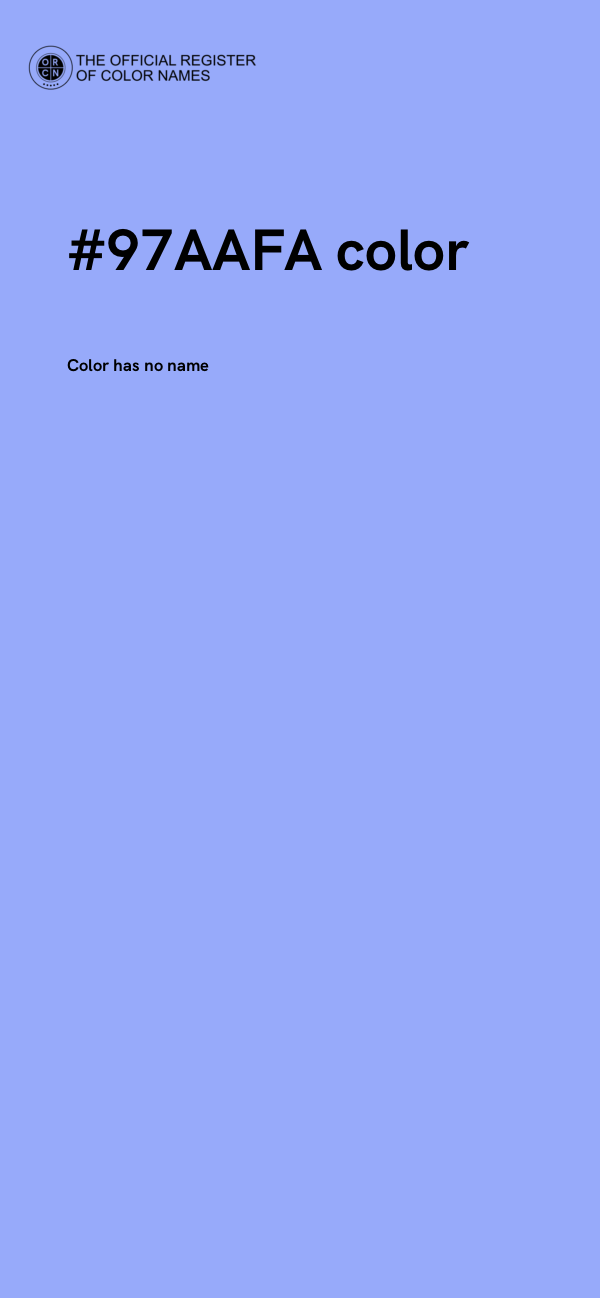 #97AAFA color image