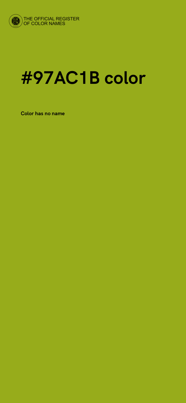 #97AC1B color image