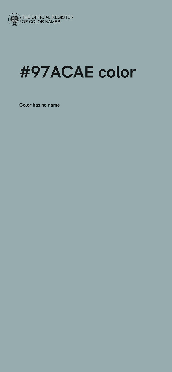 #97ACAE color image