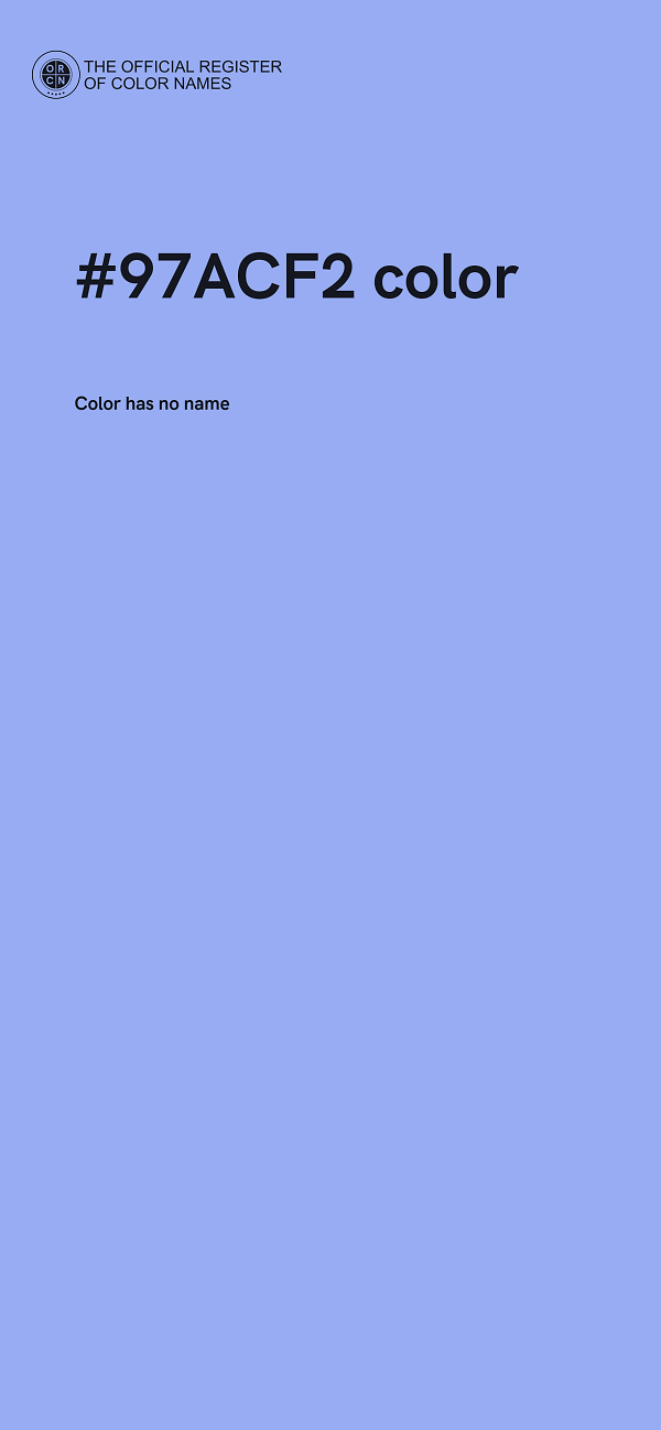 #97ACF2 color image