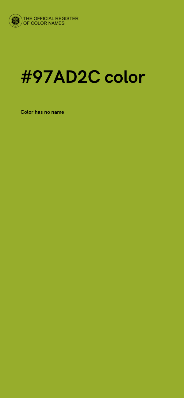 #97AD2C color image