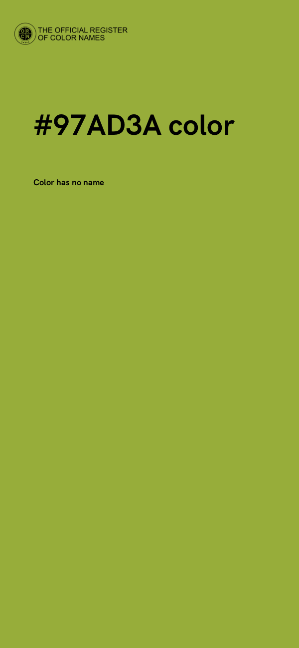 #97AD3A color image