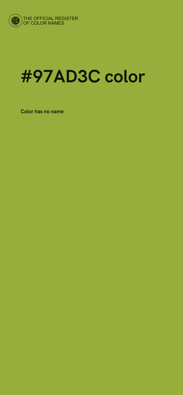 #97AD3C color image